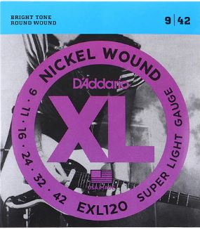 Cuerdas Guitarra Eléctrica  set EXL120 DADDARIO