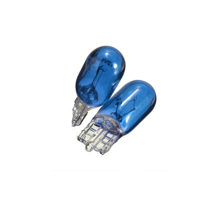 ampolleta de navegación  halógena T10 cola de pez Azul x 2 unidades