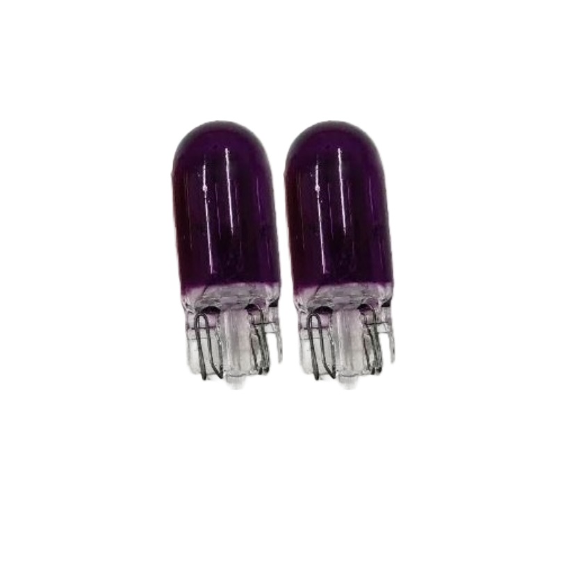 ampolleta de navegación  halógena T10 cola de pez Lila  x 2 unidades