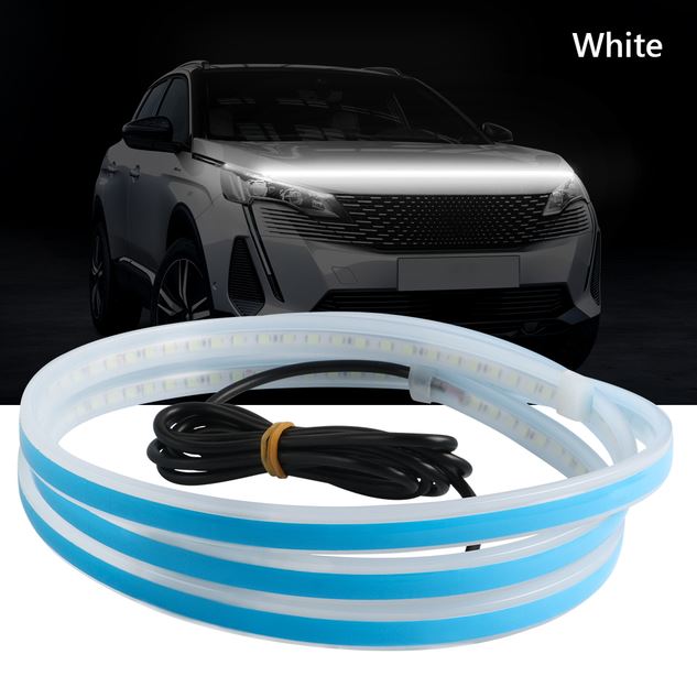 cinta   Led , Blanco  180 cm Para capó Vehículo .
