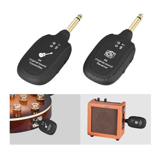 Transmisor Inalámbrico A8  (730 Mhz , 50 M , Para Guitarras Eléctricas , Bajo , Violín)