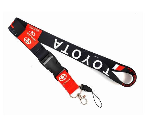 Lanyard Toyota TRD Negro Rojo