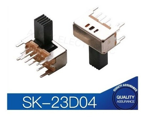 Interruptor De Palanca Sk-23d04 (2p3t) Pack De 10 Unidades