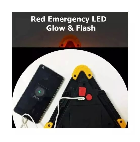 triangulo de emergencia Led Carga Solar