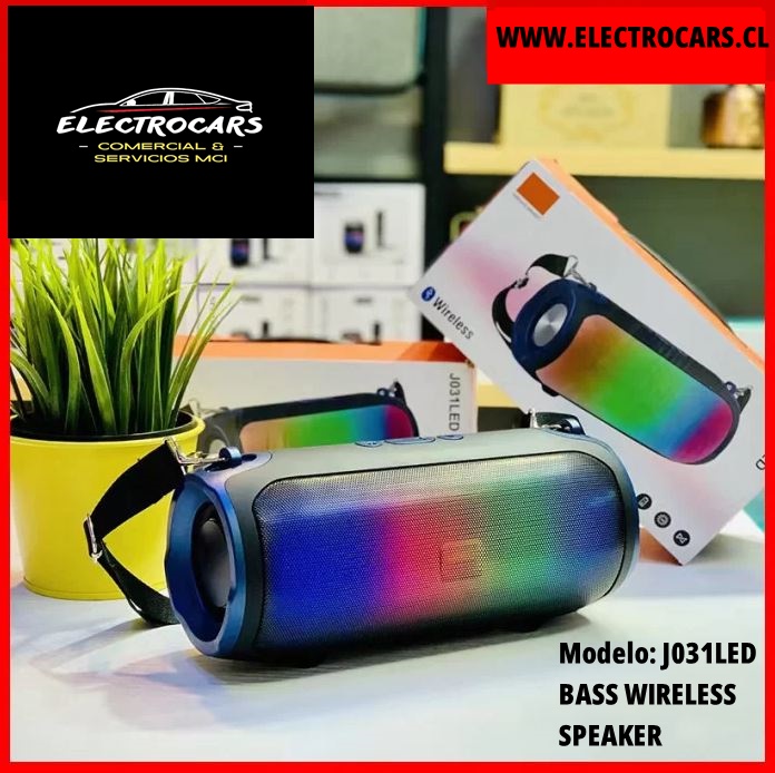 Parlante Bluetooth con led de colores Modelo J031LED
