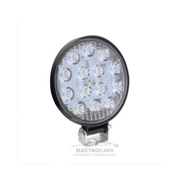 Foco Neblinero Led "Redondo" De 14 LED 12/24 V. x2