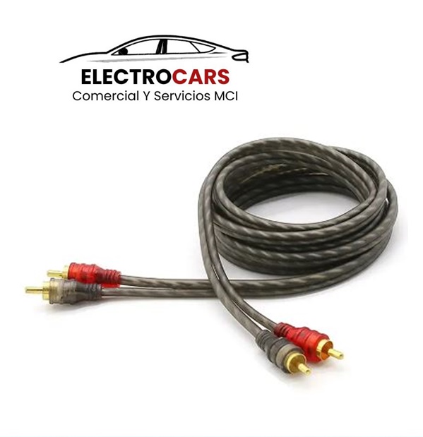 Cable Rca 5mt Estereofónico Trenzado Amplificador Calidad