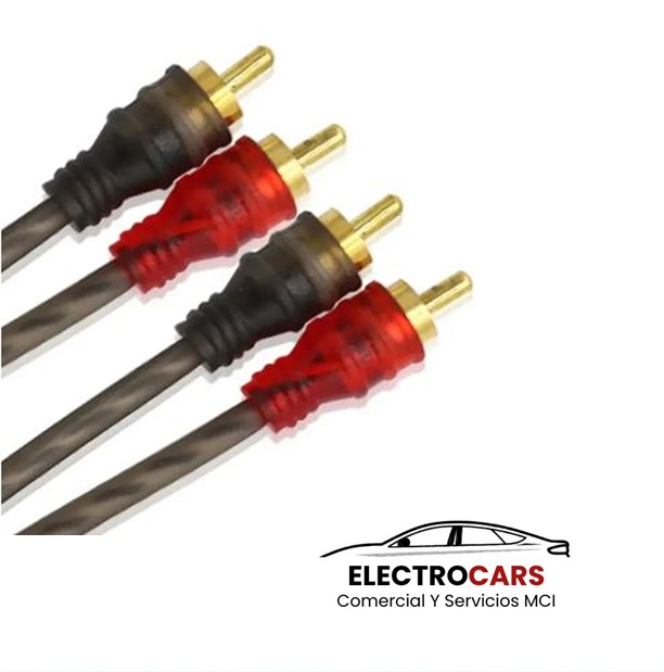 Cable Rca 5mt Estereofónico Trenzado Amplificador Calidad