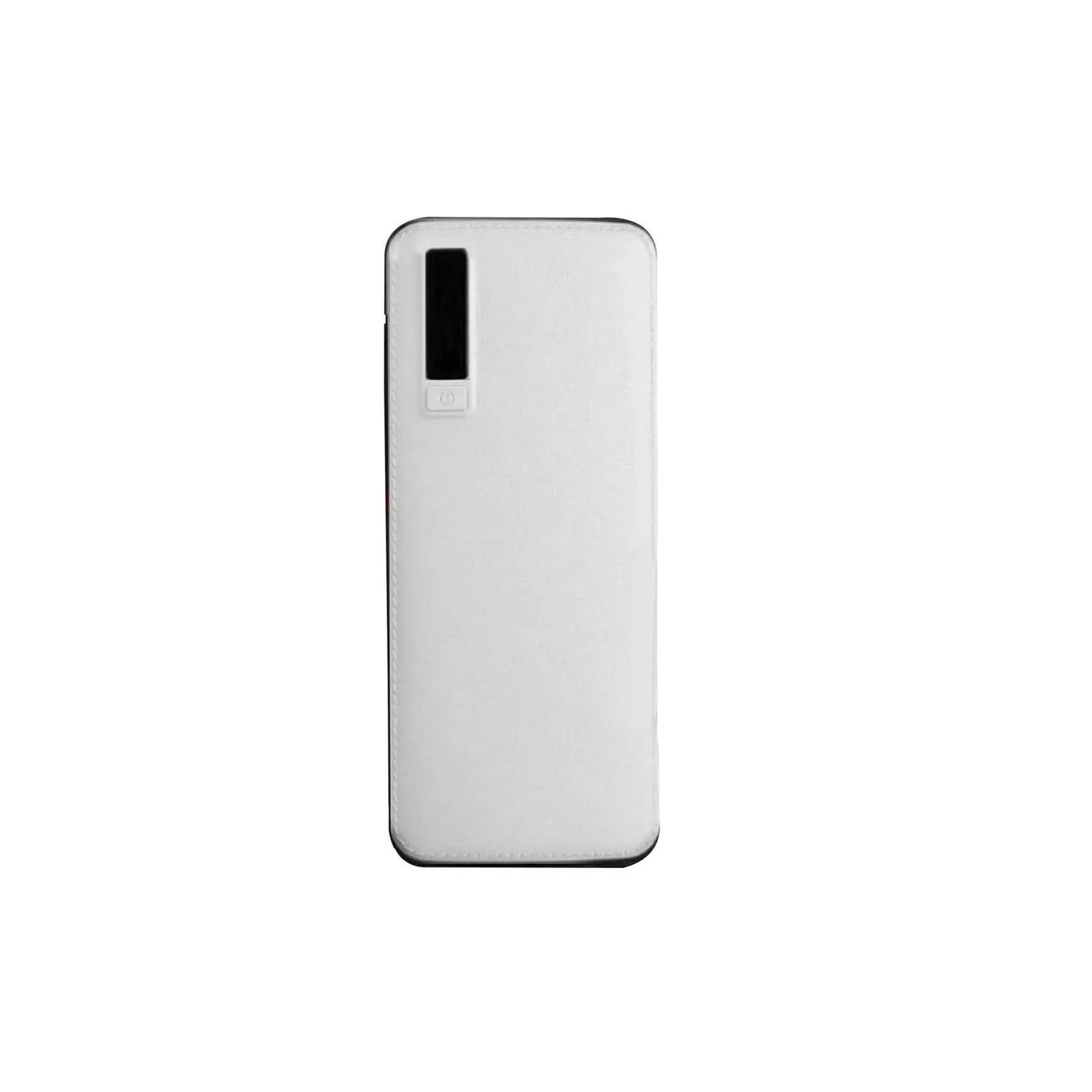 Bateria Portatil Power Box usb 22800mah 3 usb con linterna color "Blanco"