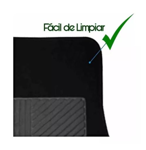 Piso De Auto Alfombra 4 Pza Negro/tapis/protector/suelo