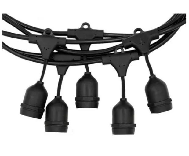Guirnalda Soquete Empalmable Ip65 / E27 Longitud 10 Metros