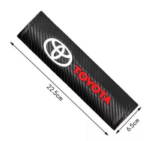 Cubre Cinturón De Seguridad Toyota Fibra de carbono 2 Piezas