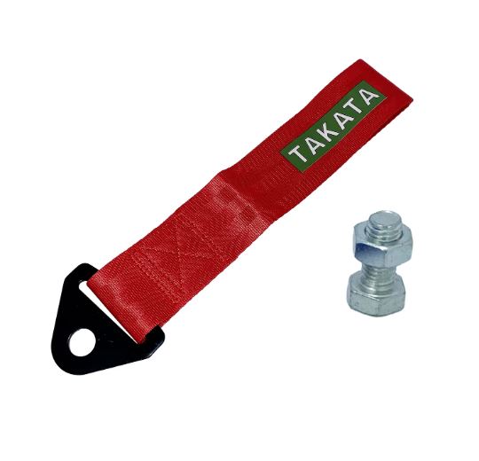 Gancho De Remolque Auto Tuning Universal TAKATA Rojo
