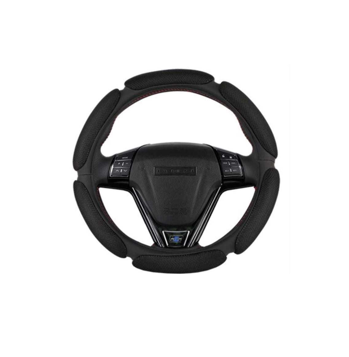 Funda Cubre Volante Universal 3D Acolchado Negro