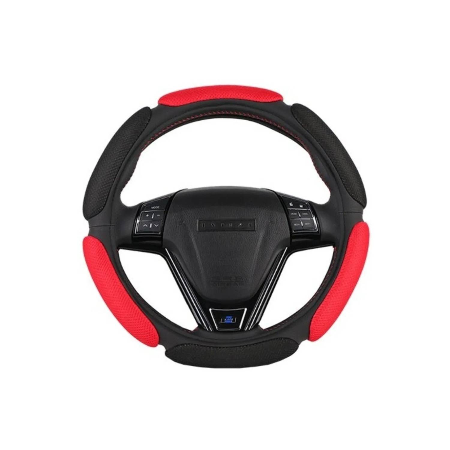 Funda Cubre Volante Universal 3D Acolchado Rojo