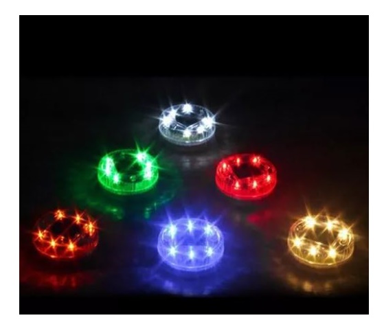 luces led Solar Piscina Flotante Jardín Patio