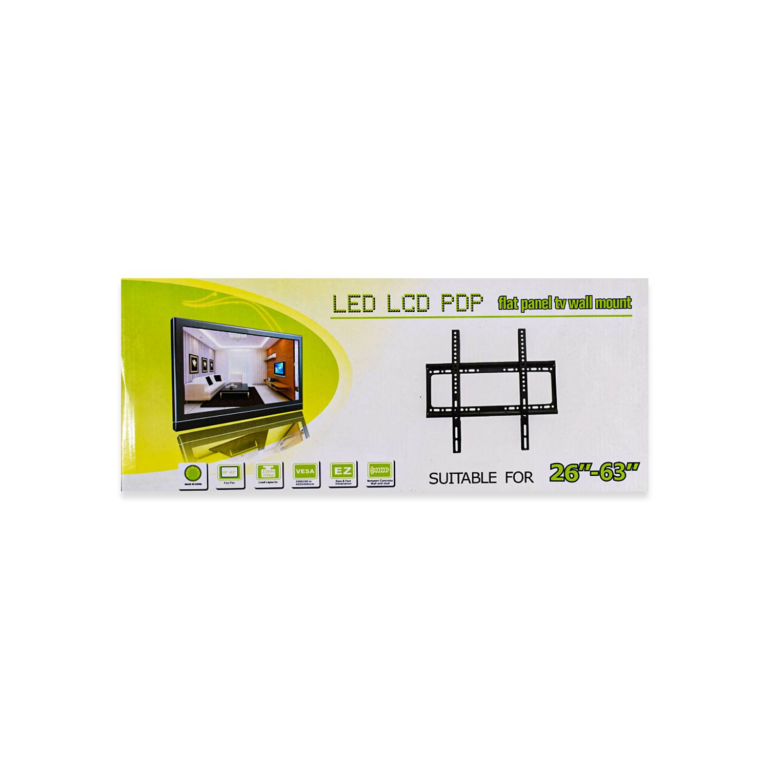 Soporte Fijo LCD, LED, PDP, para TV desde 26 hasta 63 Pulgadas.