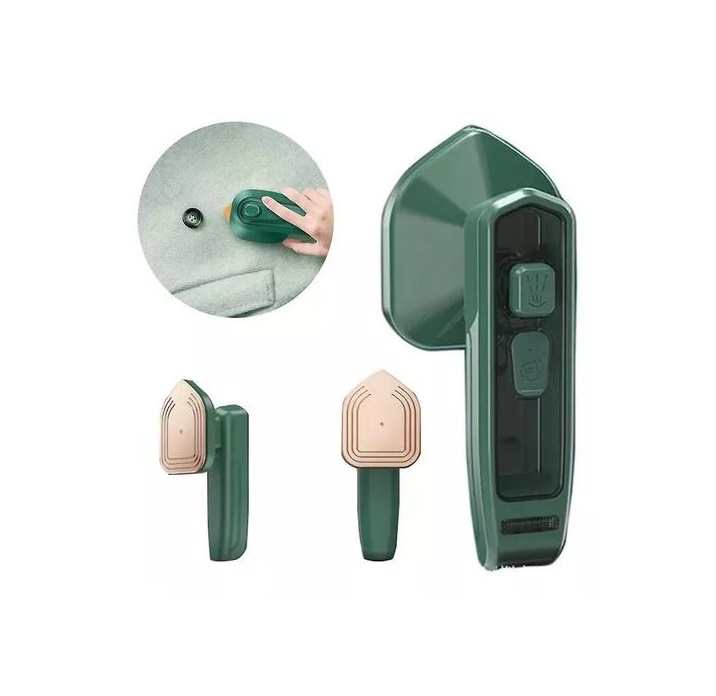 Mini Plancha Pro A Vapor Plancha Vertical Y Horizontal 220v Color Verde