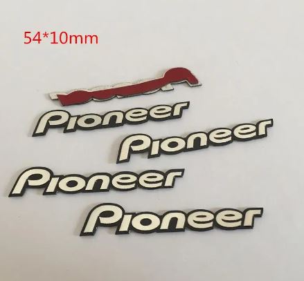 Pioneer-insignia de altavoz de audio Hi-Fi para coche, emblema estéreo, pegatina.