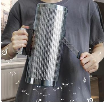 Raspador de Metal Guiro para banda, instrumento latino de percusión