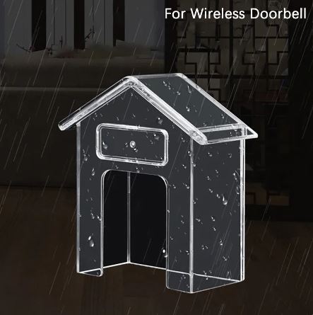 Cubierta para timbre inalámbrico de acrílico diseño impermeable