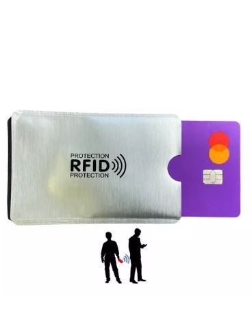 Funda Protectora Para Tarjeta de credito anti-escaneo RFID