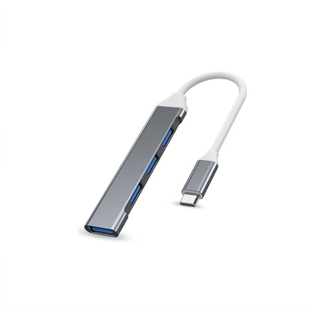 HUB USB C 3,0 tipo C,1 4 puertos Multi Splitter adaptador OTG color gris