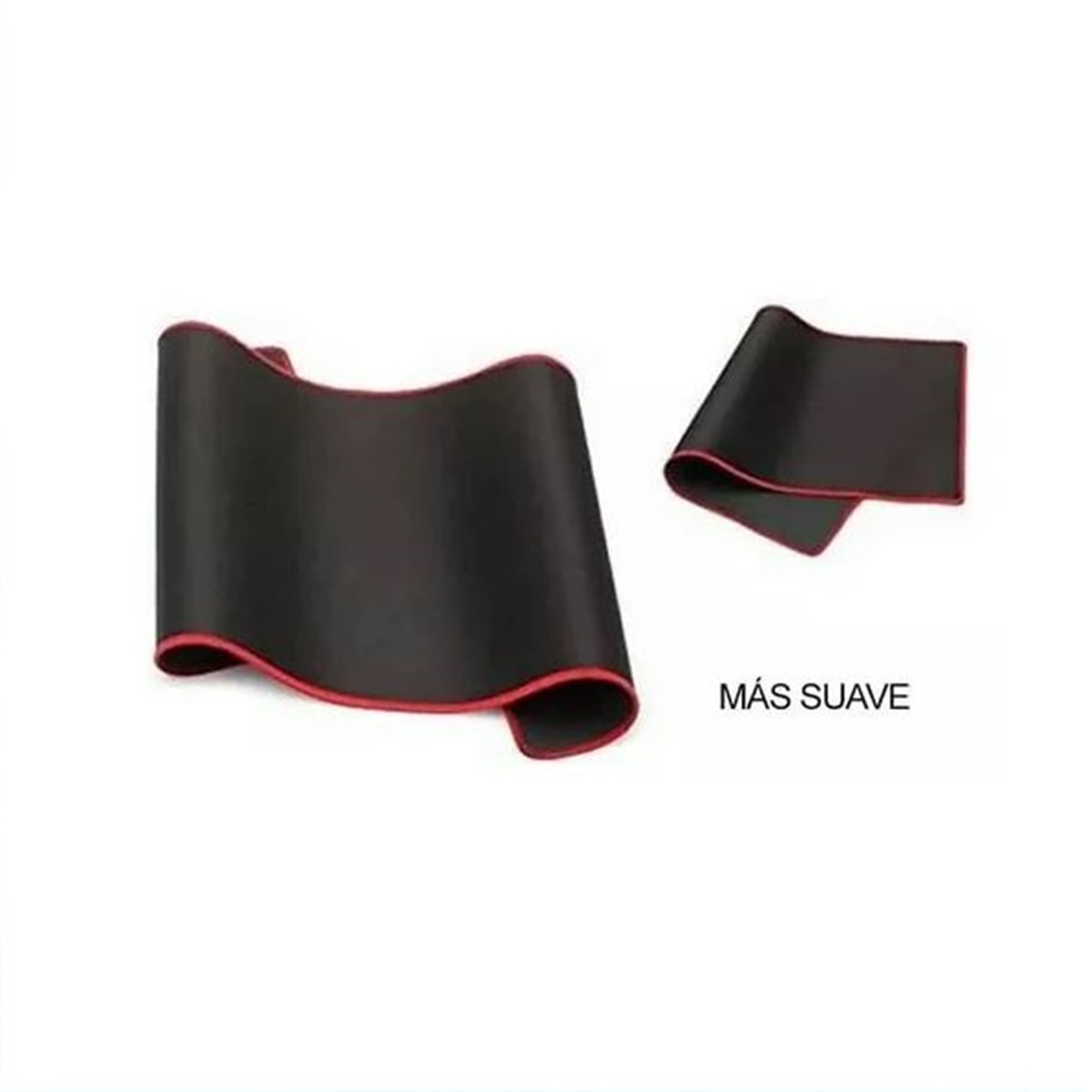 Mouse Pad Gamer Xl Antideslizante Negro Borde Cosido 70x30cm