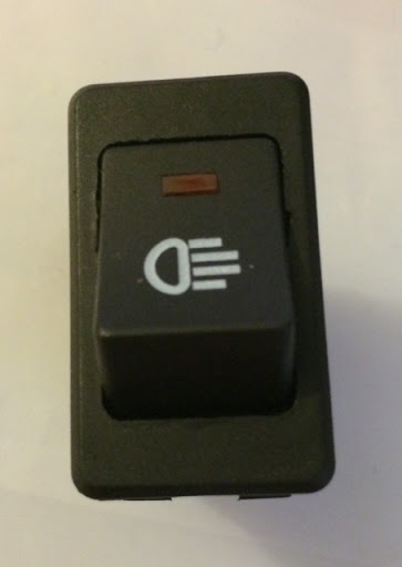 Interruptor de Neblinero universal  Con Led indicador y cables con terminales.