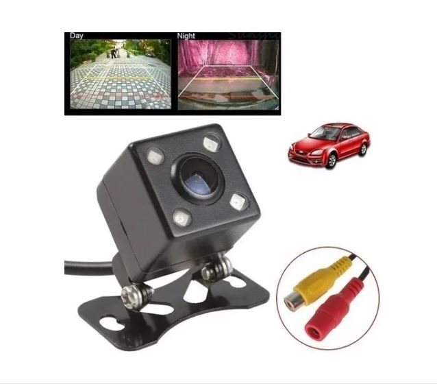 Cámara Auto Retroceso cuadrada Visión Nocturna 4 Led Ip67