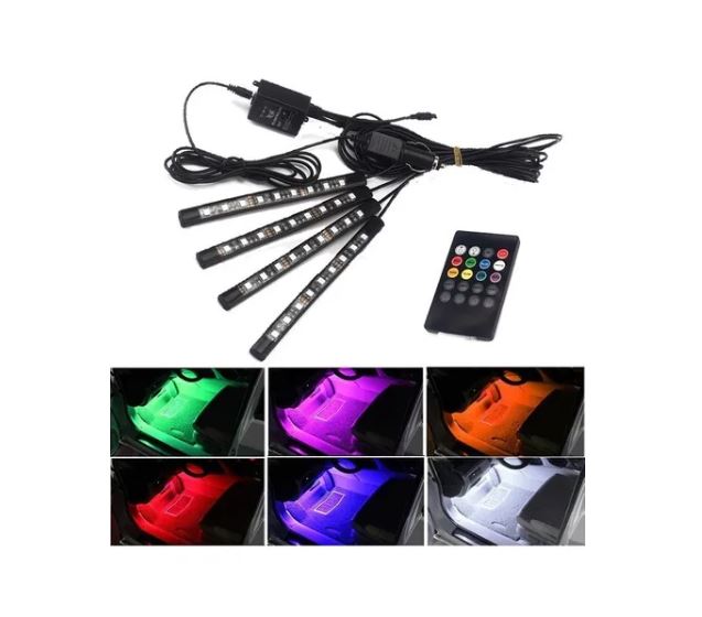 Tiras Led de Interior, Control Remoto, sensor musical.