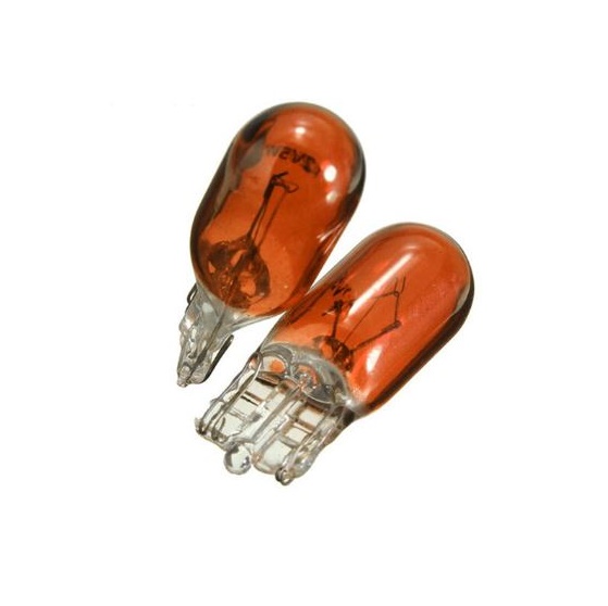 ampolleta de navegación  halógena T10 cola de pe ambar x 2 unidades