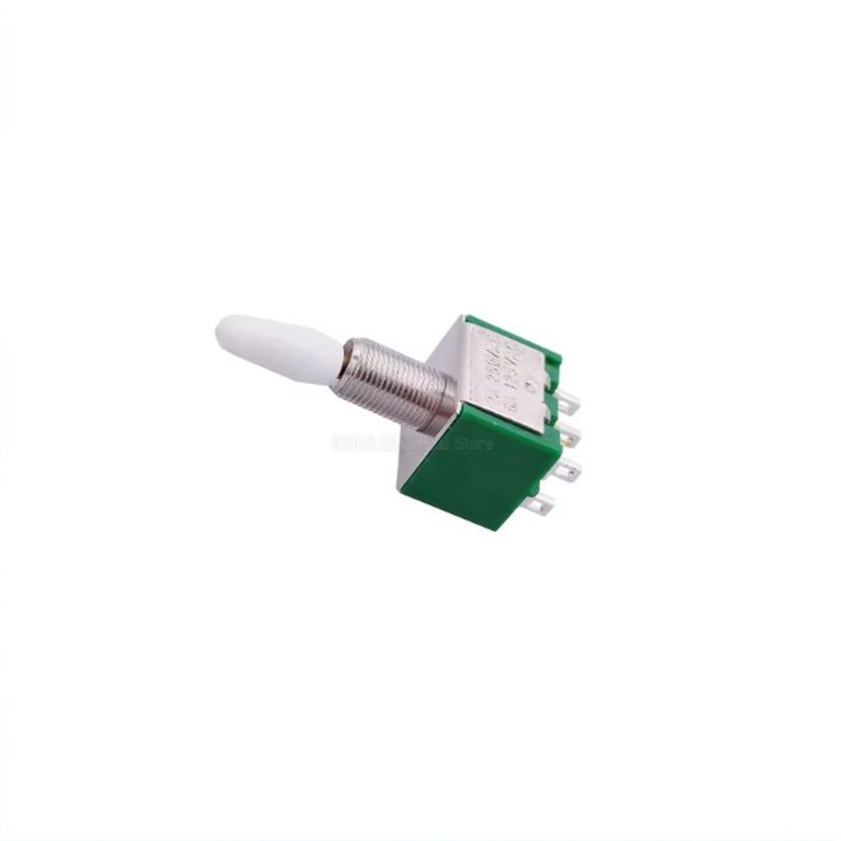 Interruptor de palanca de 6mm verde 6P 2 POS DPDT ON-ON Mini 2A250VAC