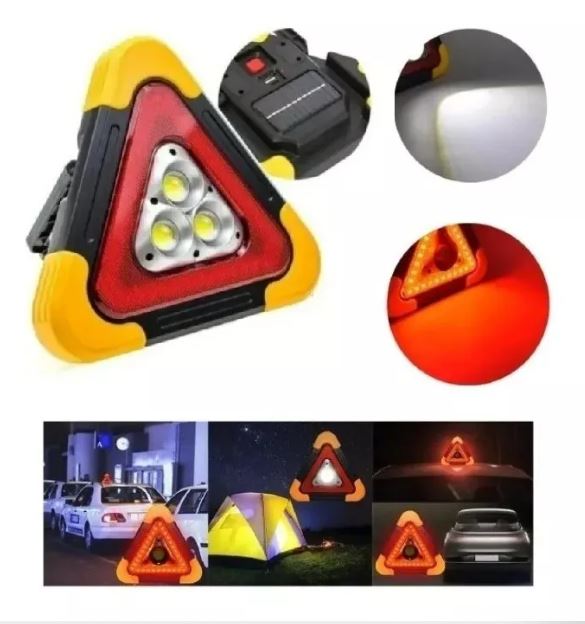 triangulo de emergencia Led Carga Solar