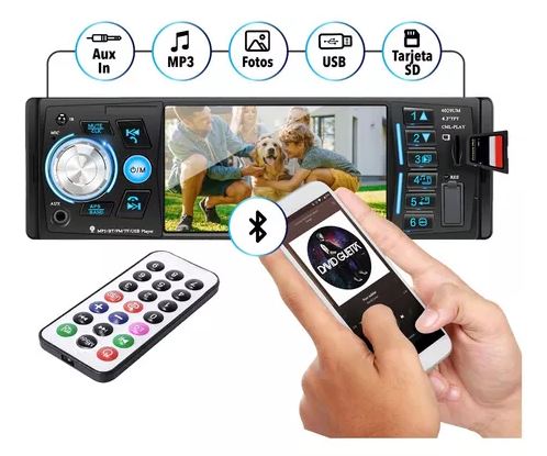 Radio 1 din mirror Link ,pantalla de 4 pulgadas, Full HD