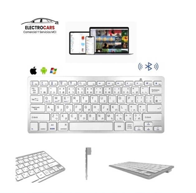 Teclado Bluetooth, teclado inalámbrico BK-3001 (RTT-KBD-0233) Color Plateado