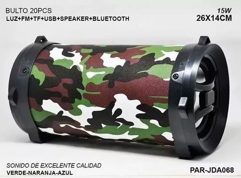Parlante JDA-068 Altavoz Bluetooth inalámbrico Subwoofer portable