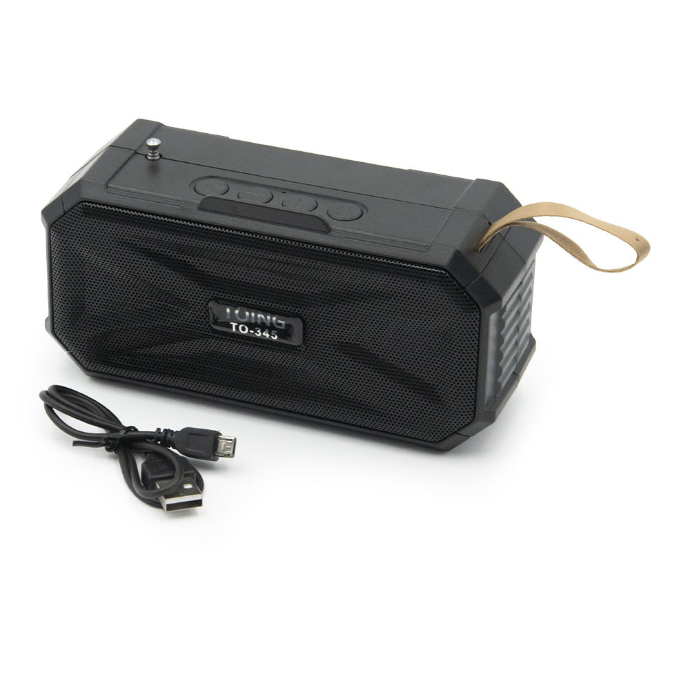 Altavoz Bluetooth portátil inalámbrico con luz LED incorporada y panel solar (TO-345)