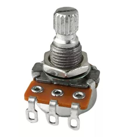 Potenciómetro A250k para guitarra y bajo