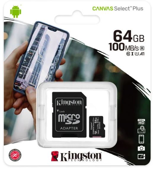 Tarjeta de memoria Kingston micro SD DE 64GB