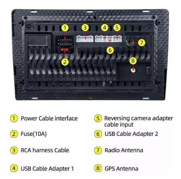 Radio android 9"  2GB ram 32gb almacenamiento