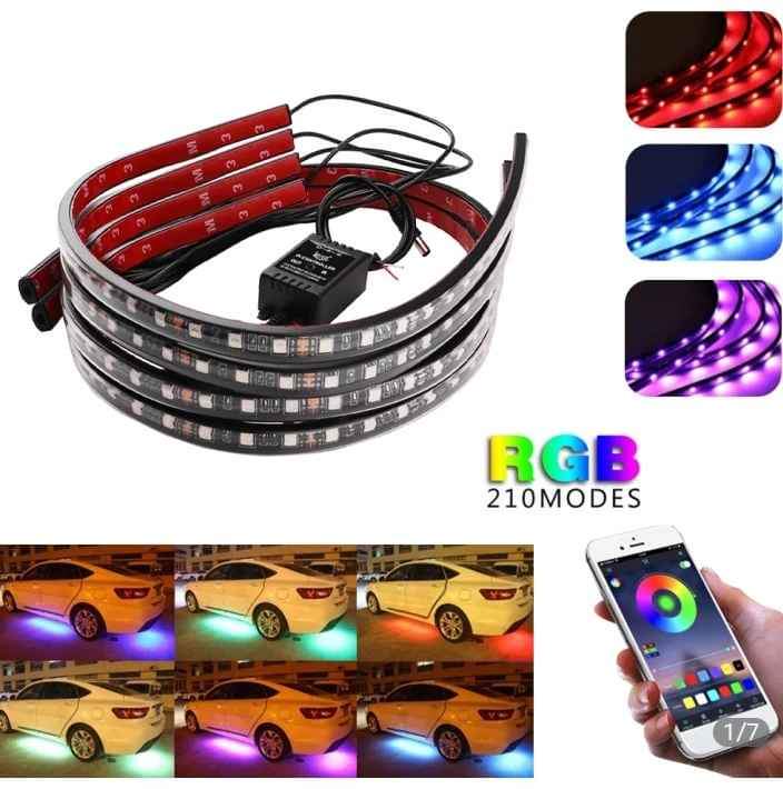 Luces RGB Bluetooth exterior Automóvil