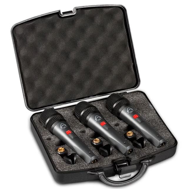 Pack de 3 micrófonos Super Cardiode Dinámico DM5.0S