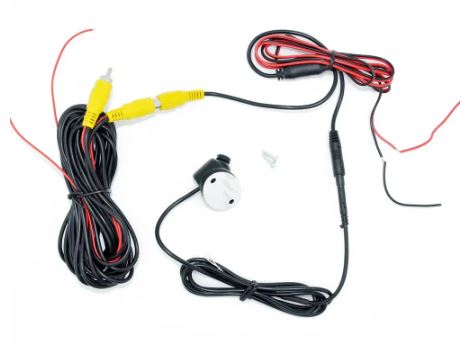 Mini cámara de visión trasera para coche, videocámara frontal de 360 grados