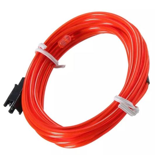 Tira de luz Neón Roja USB 3 Metros