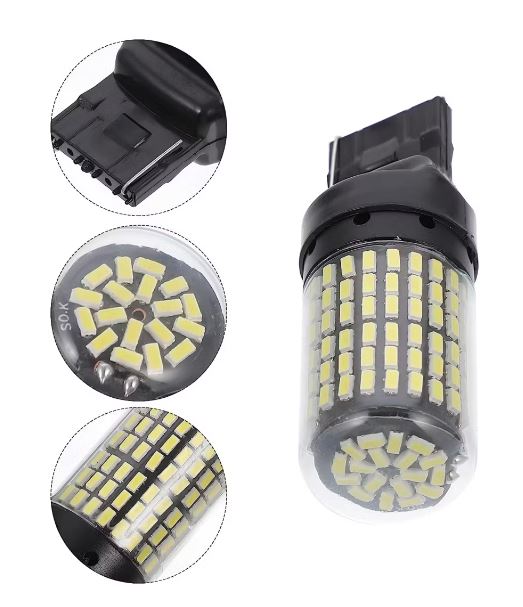 Ampolleta Led T20  1 contactos Blanca x2