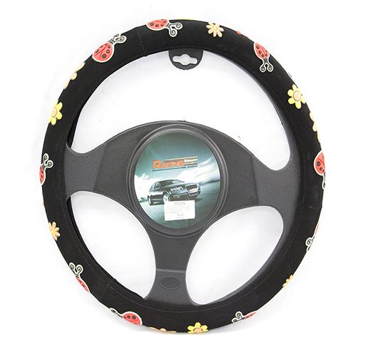 Funda Cubre Volante Con diseño floreado bordado