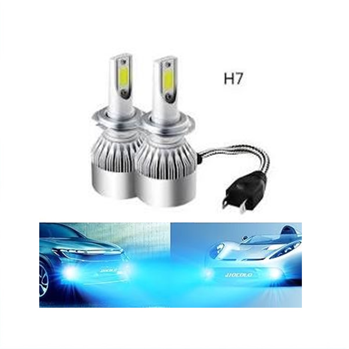 Turbo Led Azul Hielo H7