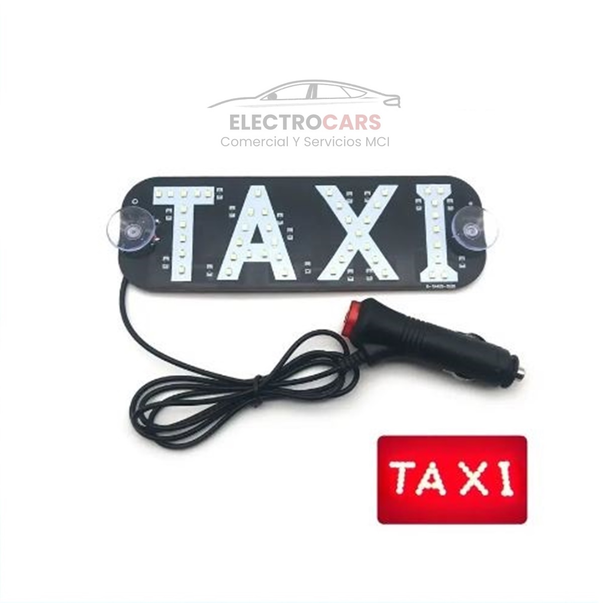 Letrero led rojo Taxi Luminoso Para Parabrisa