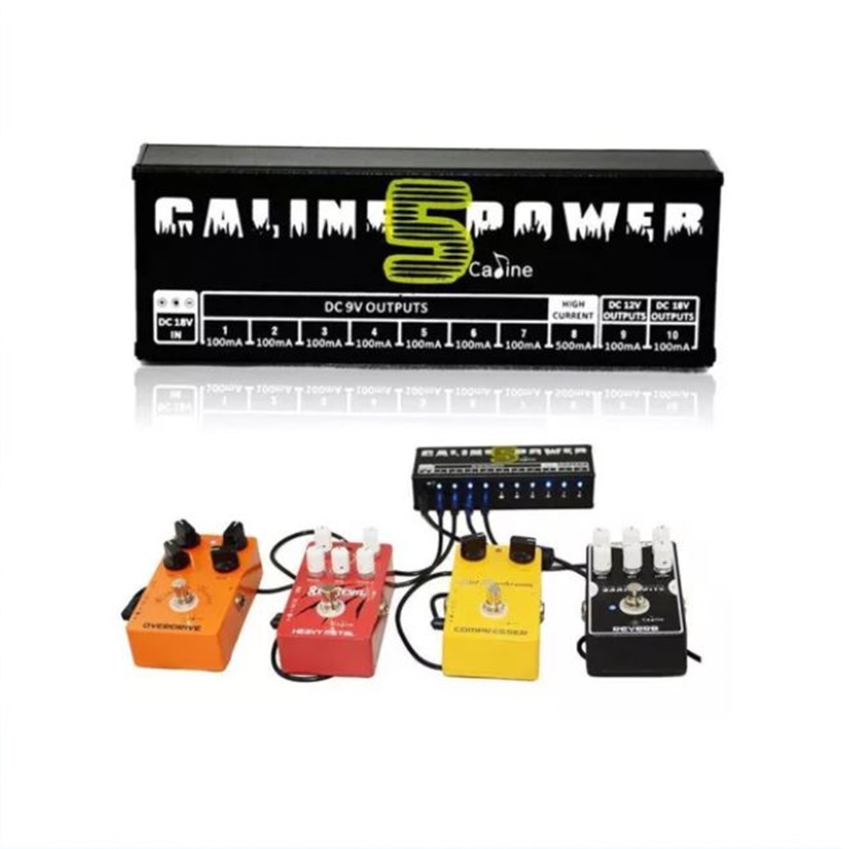 Caline Cp-05 Fuente De Poder Para Pedales De Efecto